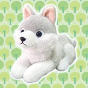 Amuse Soft Relaxing Wolf Plush